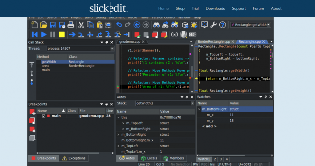 slickedit a multi language code editor and ide